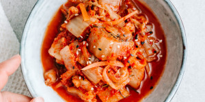 Beitragsbild des Blogbeitrags Veganes Kimchi Rezept