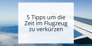 Beitragsbild des Blogbeitrags 5 Tipps um die Zeit im Flugzeug zu verkürzen
