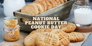 Beitragsbild des Blogbeitrags National Peanut Butter Cookie Day