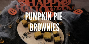 Beitragsbild des Blogbeitrags Pumpkin Pie Brownies