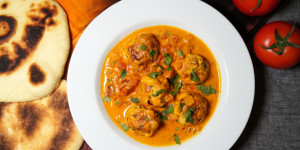 Beitragsbild des Blogbeitrags Indisches Kofta Curry – Fleischbällchen in Curry – Rezept 