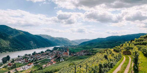 Beitragsbild des Blogbeitrags Weißenkirchen in der Wachau: Wandern auf dem Panoramaweg Achleiten