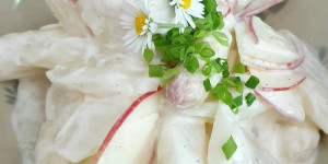 Beitragsbild des Blogbeitrags Apfel-Spargelsalat 