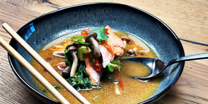 Beitragsbild des Blogbeitrags Miso-Lachs