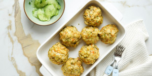 Beitragsbild des Blogbeitrags Gemüse-Käse-Semmelknödel