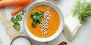 Beitragsbild des Blogbeitrags Linsen Tomaten Suppe