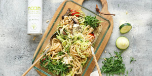 Beitragsbild des Blogbeitrags Premium Baked Feta Pasta (Oder: Pasta à la Karin)