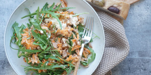 Beitragsbild des Blogbeitrags Schneller, eiweißreicher Salat