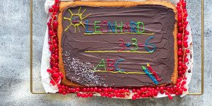Beitragsbild des Blogbeitrags Bananenbrot-Tafel zum Schulstart