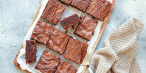 Beitragsbild des Blogbeitrags Schokobrownies mit weichem Kern (mit / ohne Thermomix)
