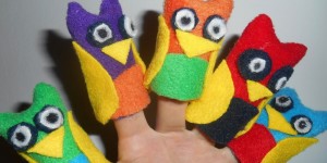 Beitragsbild des Blogbeitrags 5 kleine Eulenkinder Anleitung DIY und Spielgruppen LIED