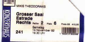 Beitragsbild des Blogbeitrags Mikis Theodorakis. Erinnerungen.
