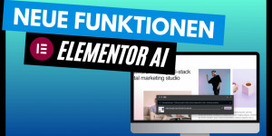 Beitragsbild des Blogbeitrags Neue Funktionen in Elementor AI – was kann die künstliche Intelligenz im PageBuilder? 