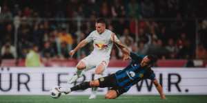 Beitragsbild des Blogbeitrags Salzburg gegen Benfica, Inter und Real Sociedad: Konate hat schon zweimal getroffen