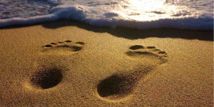 Beitragsbild des Blogbeitrags Handprint und Footprint in der Übersetzung – was darf und was muss sein?