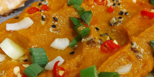 Beitragsbild des Blogbeitrags Karottenpüree nach Ottolenghi