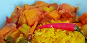 Beitragsbild des Blogbeitrags Gemüse-Curry 