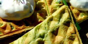 Beitragsbild des Blogbeitrags Bärlauchwaffeln