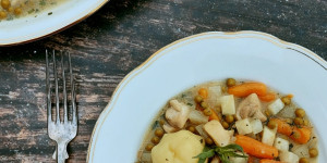 Beitragsbild des Blogbeitrags Hühner-Ragout mit Gemüse 