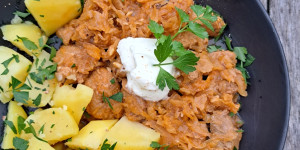 Beitragsbild des Blogbeitrags Szegediner Krautfleisch