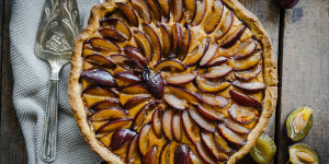 Beitragsbild des Blogbeitrags Zwetschken-Tarte (lowsugar)