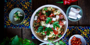 Beitragsbild des Blogbeitrags Tabloulé – (vegan) „Urlaub für zu Hause“