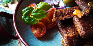 Beitragsbild des Blogbeitrags Powerstäbchen „Italian Style“ vegan