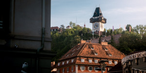 Beitragsbild des Blogbeitrags Grazer Schloßberg: Zum Uhrturm und noch weiter