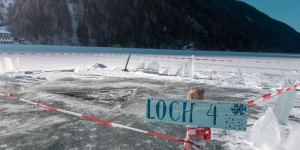 Beitragsbild des Blogbeitrags Eistauchen im Weißensee