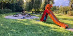 Beitragsbild des Blogbeitrags Kinderspielplatz Guggerinsel Hall in Tirol