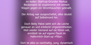 Beitragsbild des Blogbeitrags [Rezension] Paul Lüdicke „Sarg jetzt nichts“ (Betty Papst Reihe 2) 