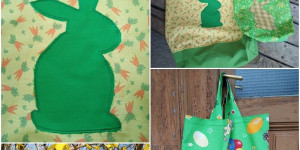 Beitragsbild des Blogbeitrags Ostergeschenktaschen nähen - Sewing Easter Giftbags