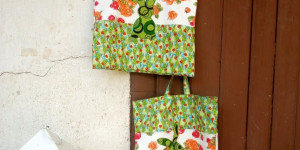 Beitragsbild des Blogbeitrags Geschenketaschen für Ostern aus Stoff - Fabric Easter Giftbags 
