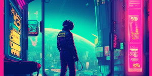 Beitragsbild des Blogbeitrags A ride through synthwave and synthpop: “Peace of Silence” by Tom Major 