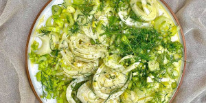 Beitragsbild des Blogbeitrags Fenchel und Stangensellerie mariniert 