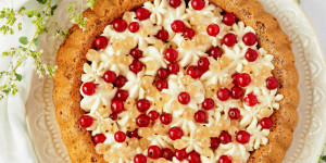 Beitragsbild des Blogbeitrags Mandelbiskuit – Obstkuchen