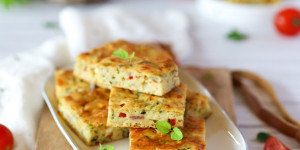 Beitragsbild des Blogbeitrags Quiche vom Blech