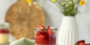 Beitragsbild des Blogbeitrags Erdbeerdessert im Glas