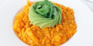 Beitragsbild des Blogbeitrags Kürbis-Linsen-Curry