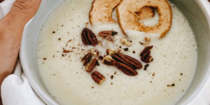 Beitragsbild des Blogbeitrags Vanille-Sellerie-schaumSuppe