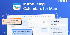 Beitragsbild des Blogbeitrags Calendars von Readdle ist nun auch für den Mac verfügbar
