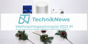 Beitragsbild des Blogbeitrags TechnikNews Weihnachtsgewinnspiel 2022 #1: vivo V23, Sennheiser MOMENTUM TW 3, Xiaomi Mi Smart Speaker