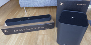 Beitragsbild des Blogbeitrags Sennheiser AMBEO Soundbar Mini (mit AMBEO Sub) im Test: Kleines Heimkino ohne Heimkino 