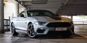 Beitragsbild des Blogbeitrags Ford Mustang Mach-1 im Test: Kultiger Fahrspaß