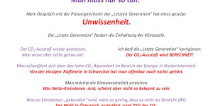 Beitragsbild des Blogbeitrags Die „Letzte Generation“. 