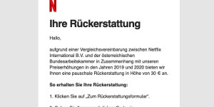 Beitragsbild des Blogbeitrags Netflix Rückerstattung – Hol dir Geld zurück