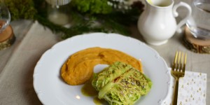 Beitragsbild des Blogbeitrags Rezept: Veganes Weihnachtsmenü (2-Gang-Dinner)