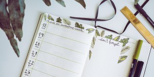 Beitragsbild des Blogbeitrags Bullet Journaling: Meine Tipps & Tricks für stressige Zeiten! 