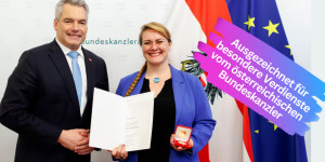 Beitragsbild des Blogbeitrags Ausgezeichnet für besondere Verdienste vom Österreichischen Bundeskanzler