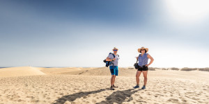 Beitragsbild des Blogbeitrags Gran Canaria: Maspalomas Wüstenwanderung nach Playa del Ingles
